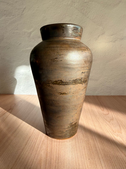 Handmade Ceramic Vase (Large) — Streaked Bronze Glaze