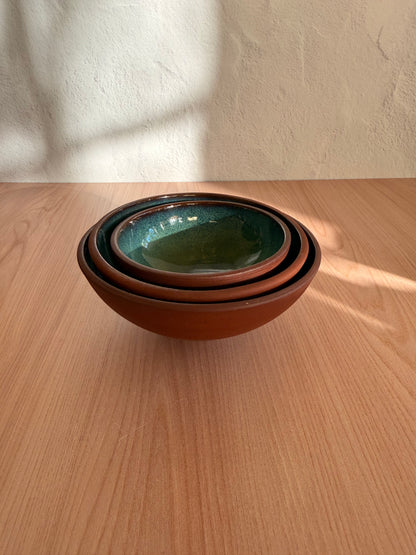 Handmade Ceramic Bowls, Set of 3 — Nesting Set