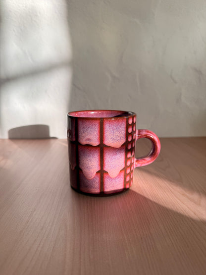 Handmade Ceramic Mug — Coral Crackle Glaze