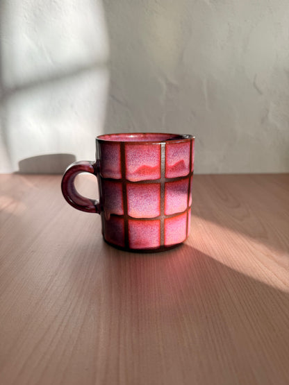 Handmade Ceramic Mug — Coral Crackle Glaze