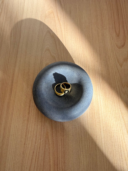 Handmade Ceramic Catch-all Dish — Plum Grey Glaze