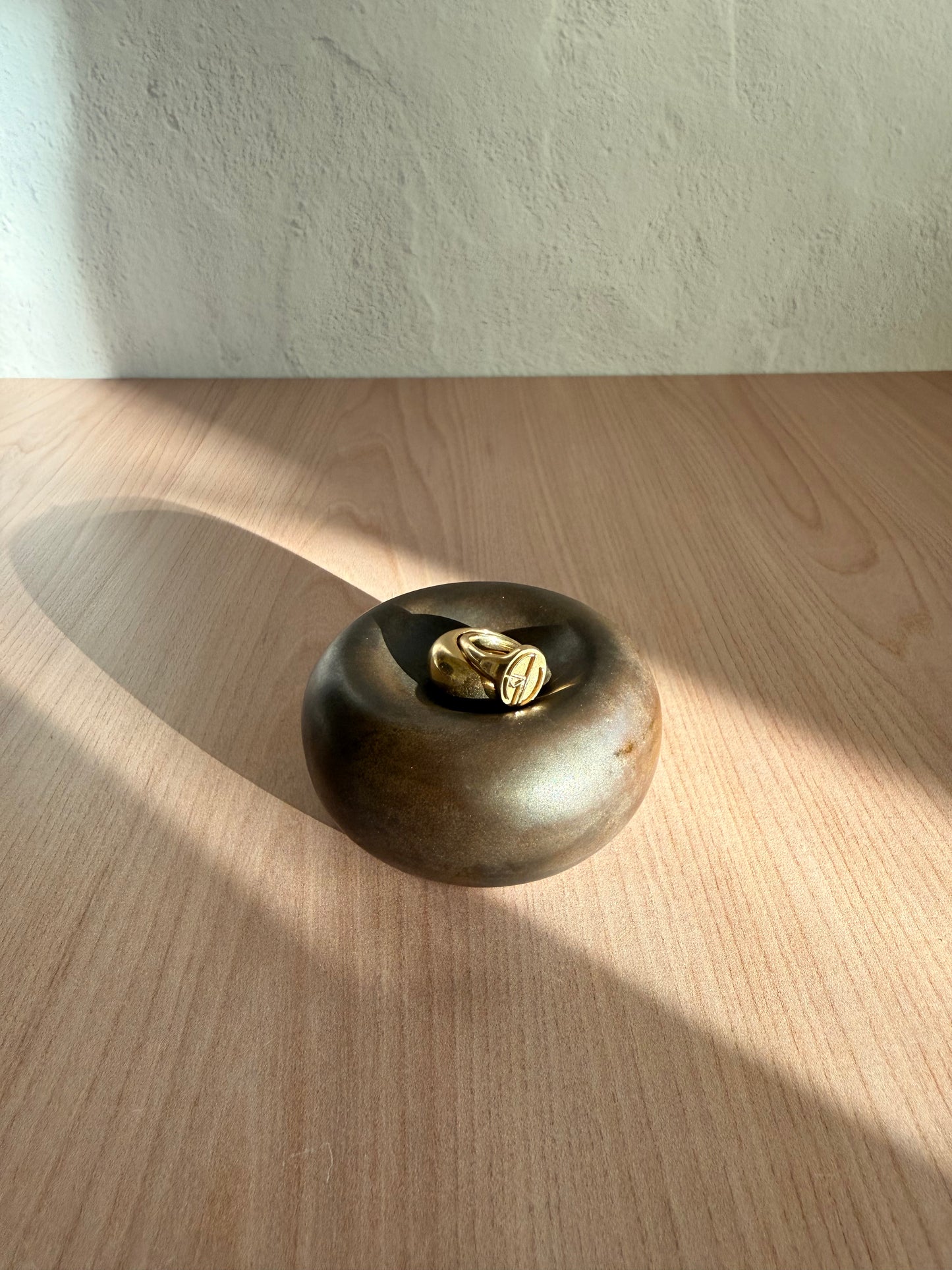 Handmade Ceramic Catch-all Dish (Small) — Metallic Bronze Glaze