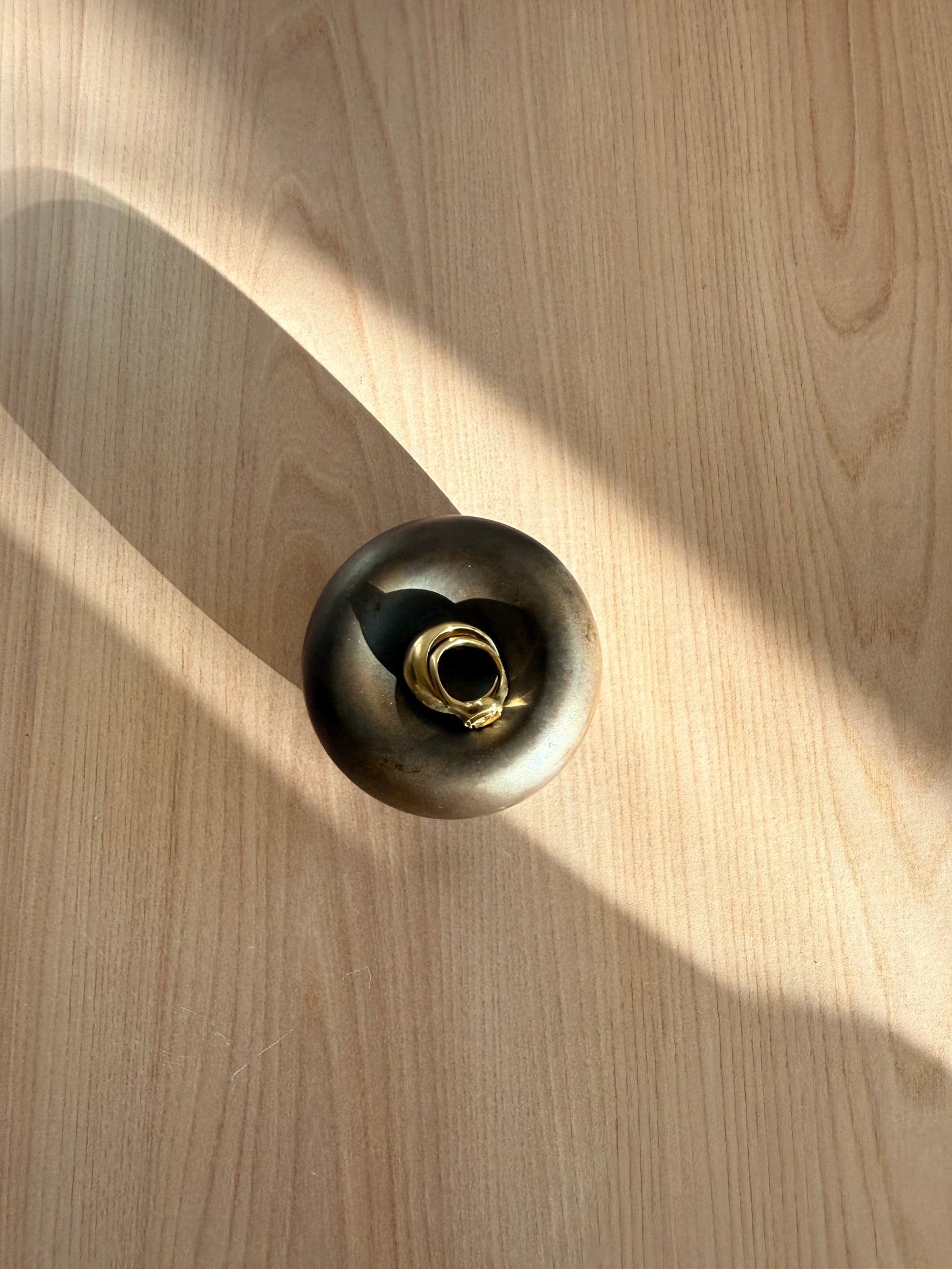 Handmade Ceramic Catch-all Dish (Small) — Metallic Bronze Glaze