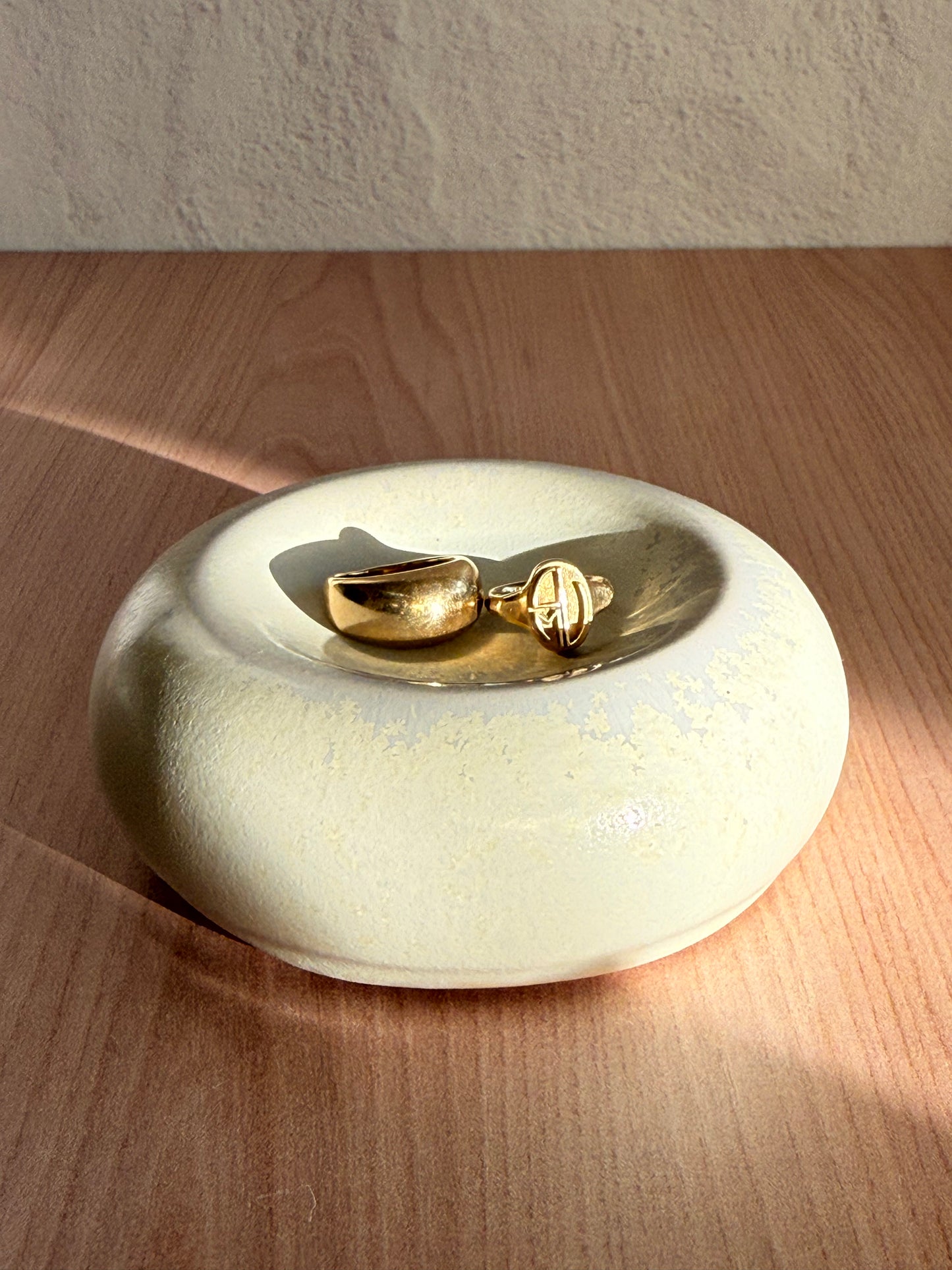 Handmade Ceramic Catch-all Dish — Matte Cream Glaze