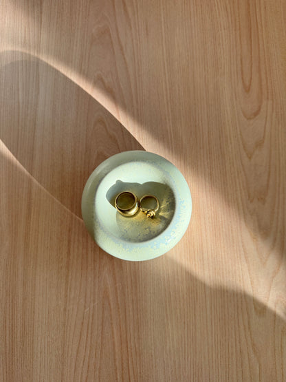 Handmade Ceramic Catch-all Dish — Matte Cream Glaze