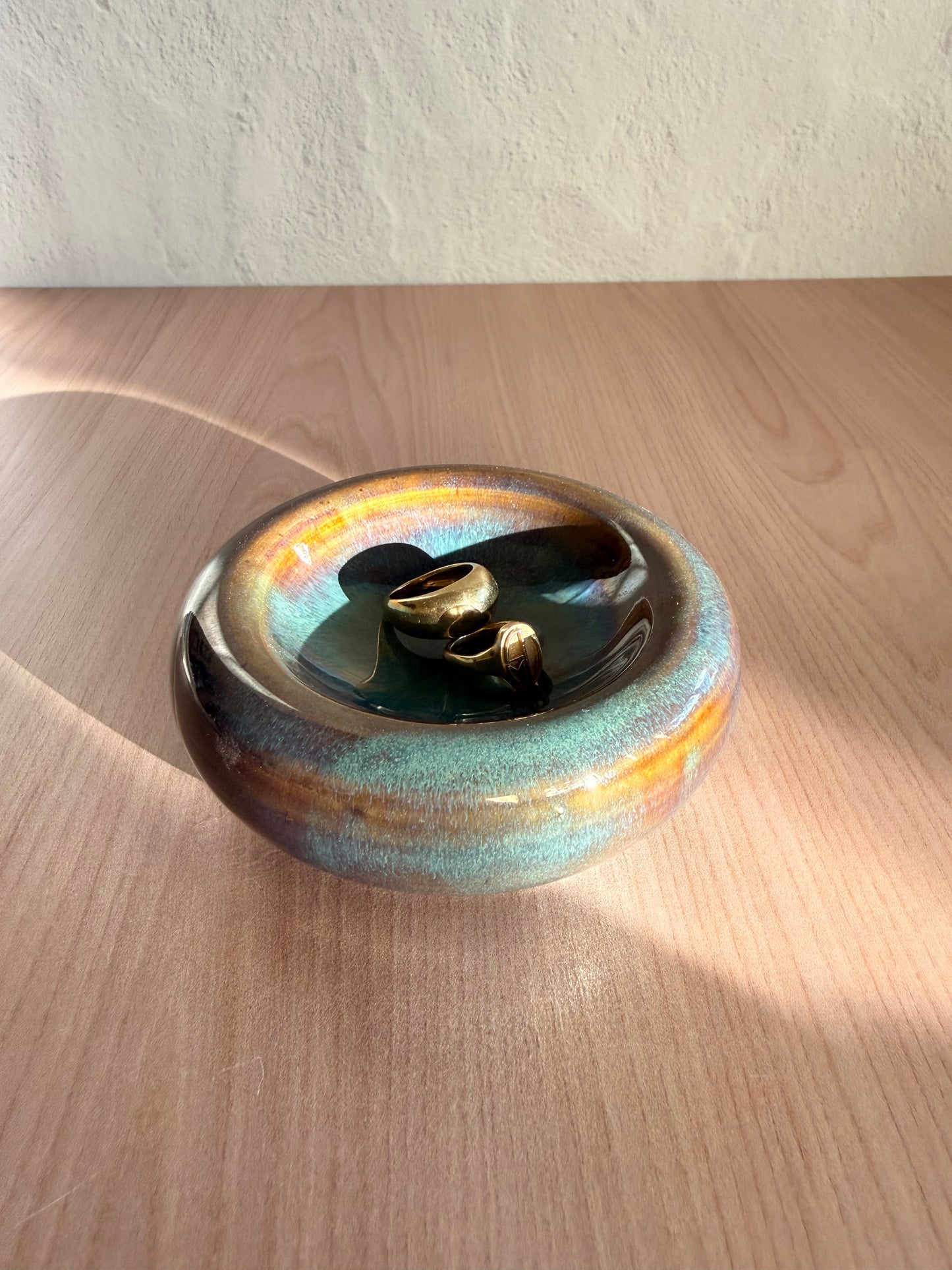 Handmade Ceramic Catch-all Dish — Drip Glaze