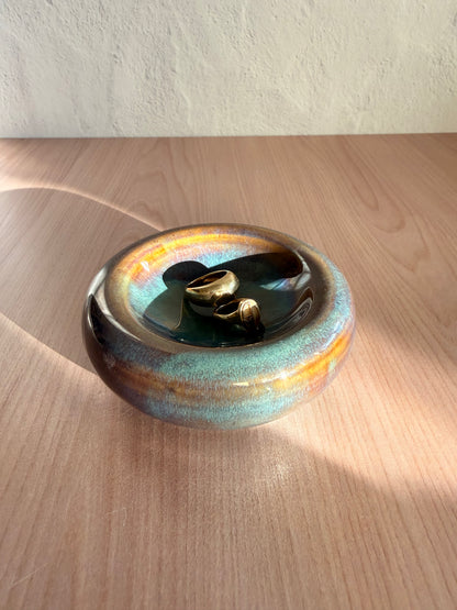 Handmade Ceramic Catch-all Dish — Drip Glaze