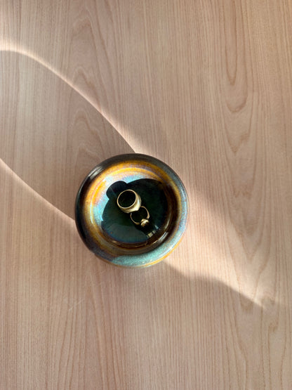 Handmade Ceramic Catch-all Dish — Drip Glaze