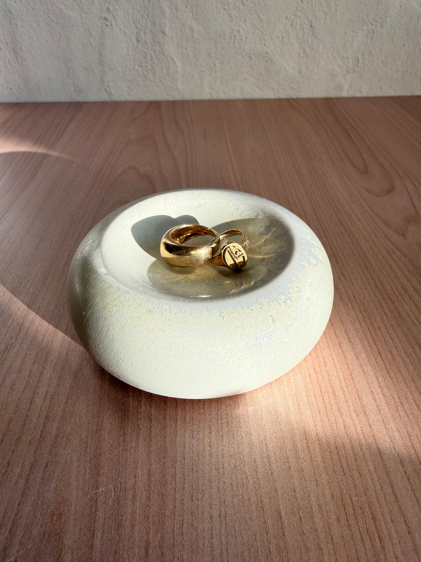Handmade Ceramic Catch-all Dish — Matte Cream Glaze