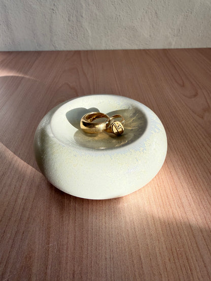 Handmade Ceramic Catch-all Dish — Matte Cream Glaze