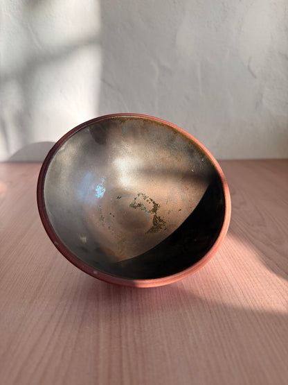 Handmade Ceramic Bowl — Satin Brown Glaze