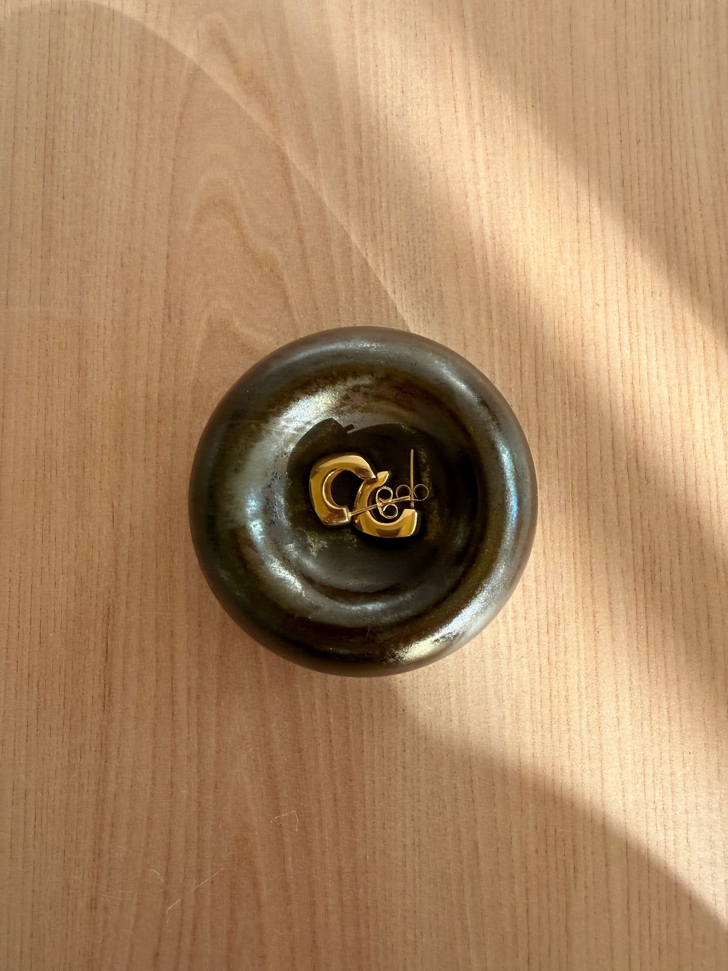 Handmade Ceramic Catch-all Dish (Small) — Bronze Glaze