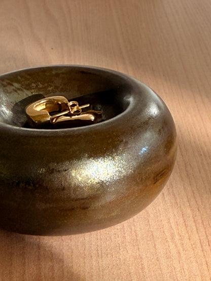 Handmade Ceramic Catch-all Dish (Small) — Bronze Glaze
