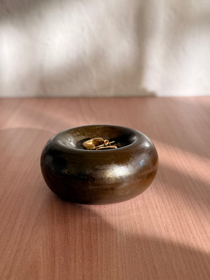 Handmade Ceramic Catch-all Dish (Small) — Bronze Glaze