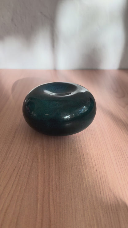 Handmade Ceramic Catch-all Dish — Teal Glaze