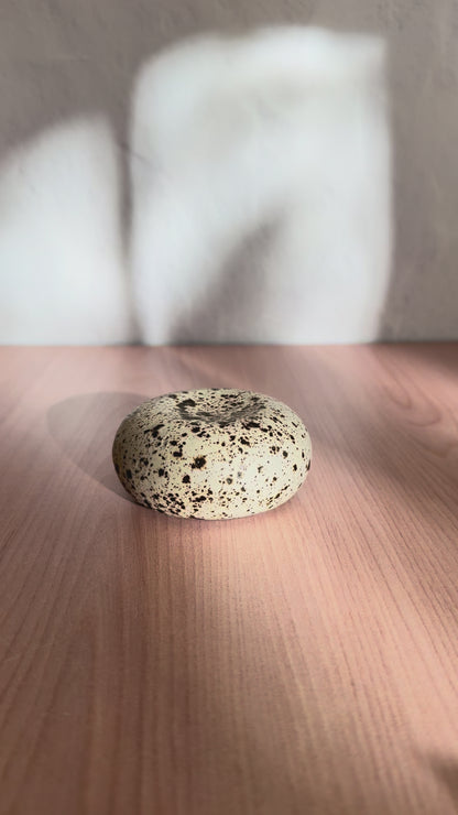 Handmade Ceramic Catch-all Dish (Small) — Speckled Stacked Form
